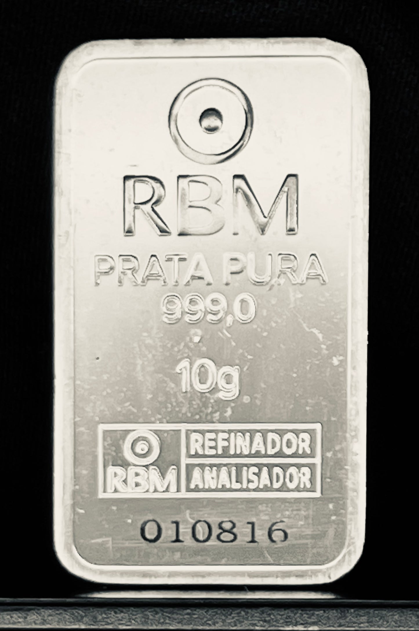 BARRA PRATA (Ag) Pura 99,9% de 10g